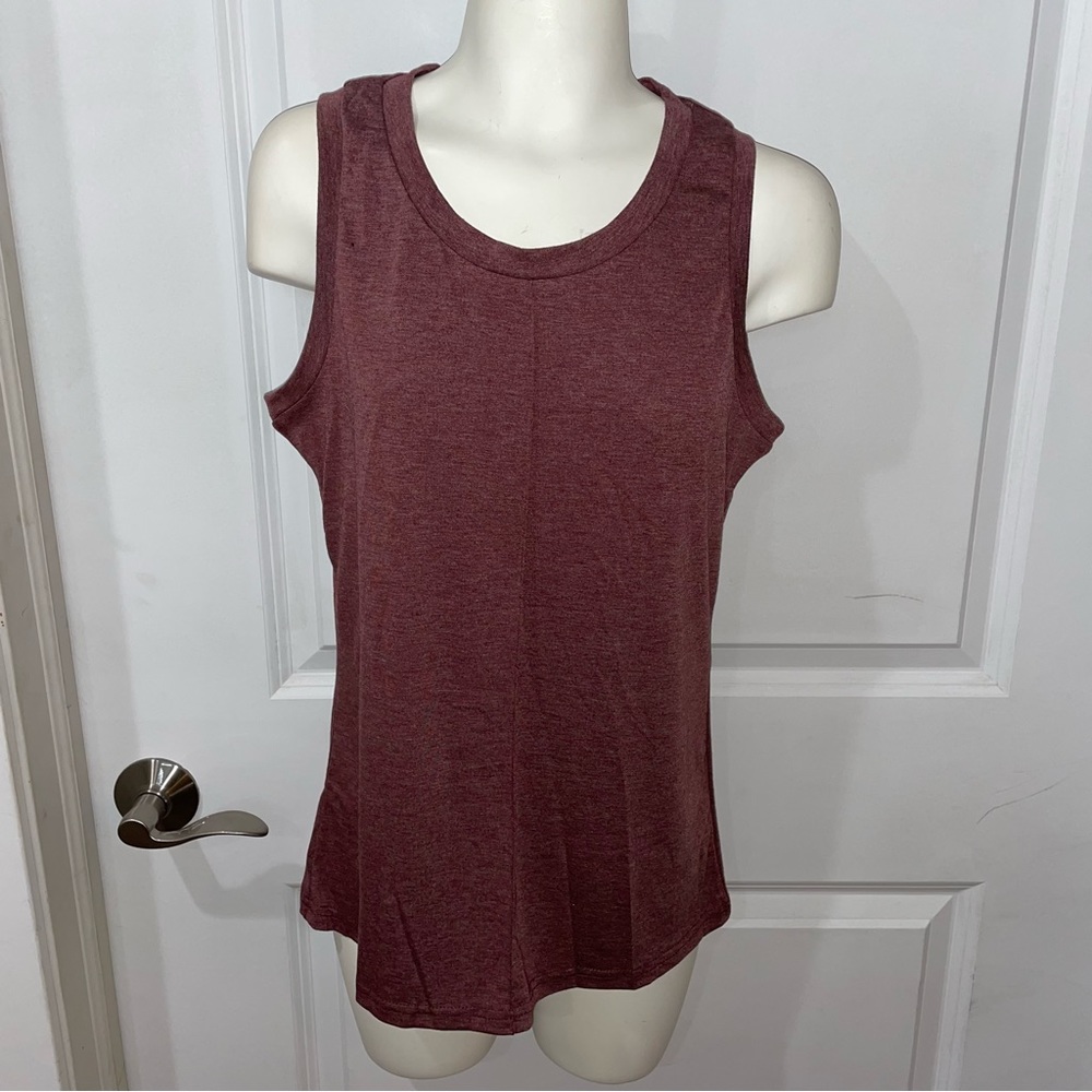 Front seam tank - wine colour